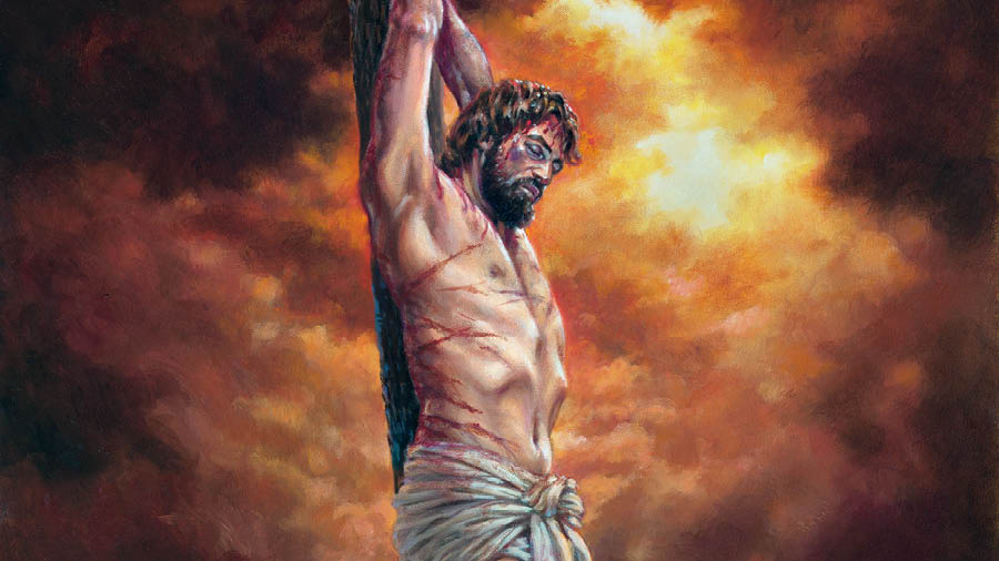 Hesus kologá na staka di tormento.