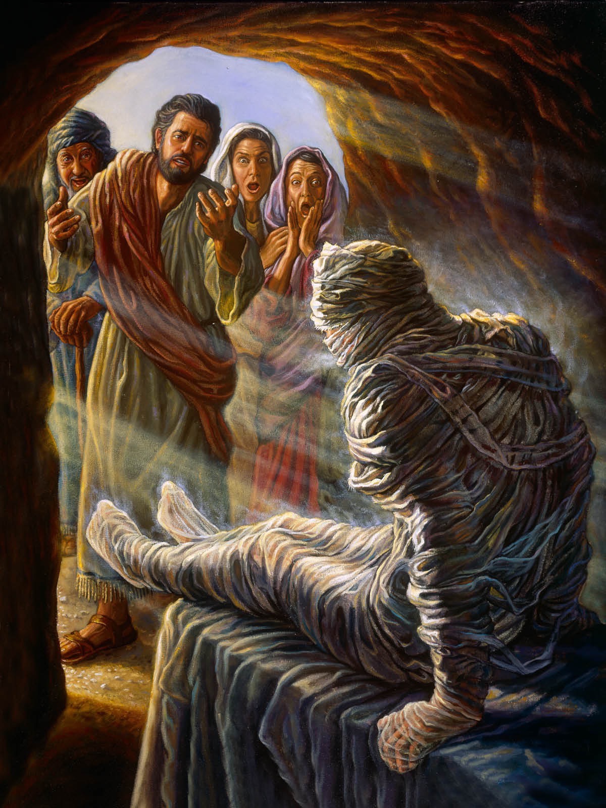 Hesus ta resusitá Lazaro