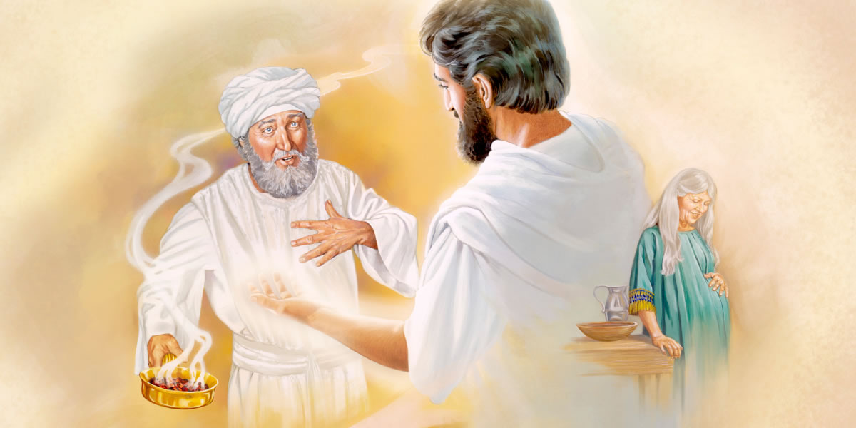 Gabriel appear to Zechariah; Elizabeth get belle