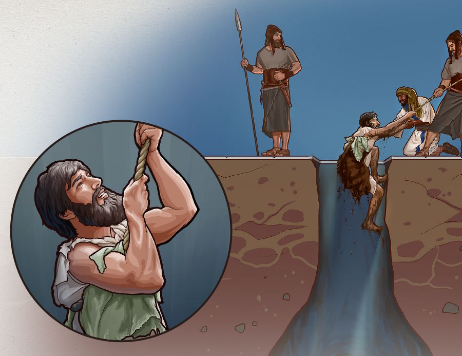 Dem dey bring Jeremiah come out from inside well