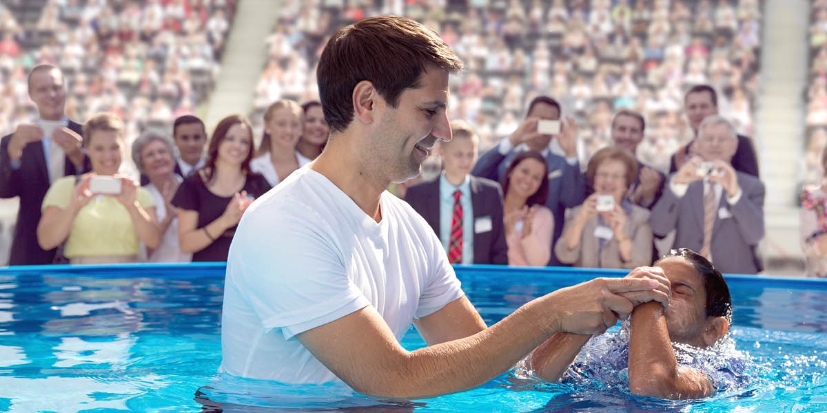 One boy de baptize