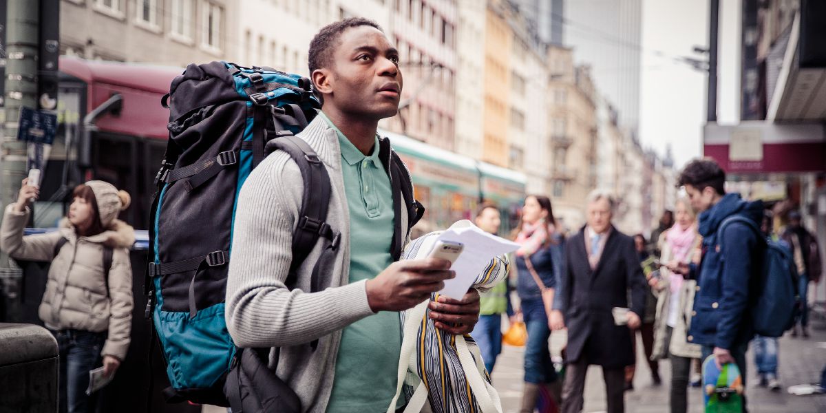 One man wey travel go another country dey find where e dey go