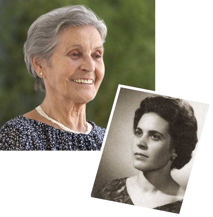 Araceli when e be young woman and as e be now