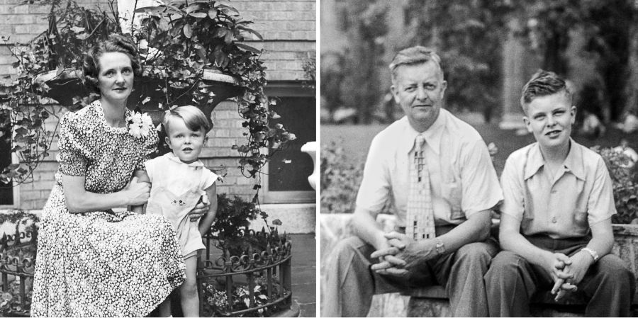 David Sinclair with im papa and mama