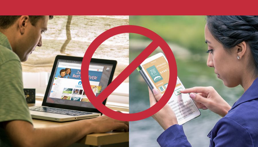 Nobody get right to put Jehovah Witness book for other website