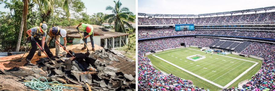 Doa woat een Vesaumlungshus jebut; een internazionala Kongress en een grootet Stadion