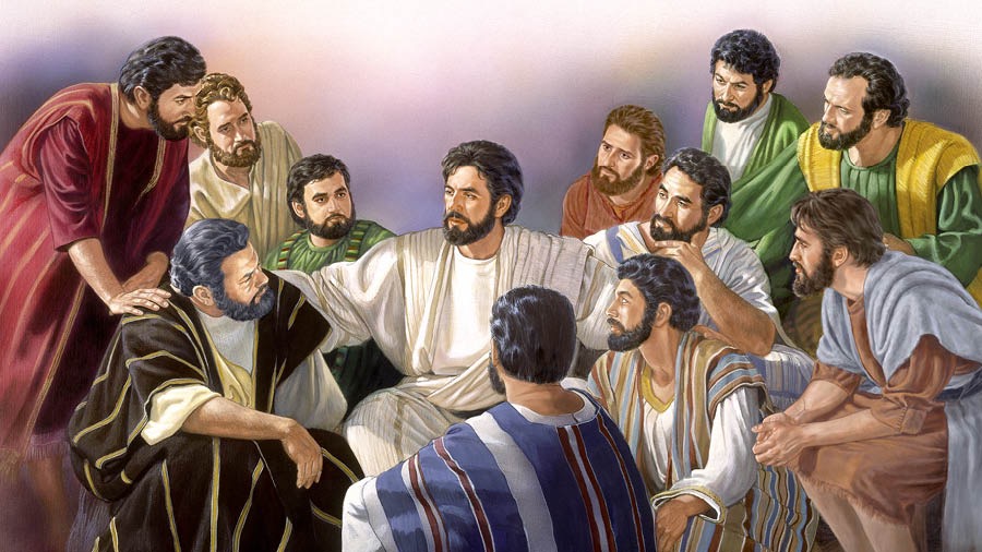Jesus met siene 11 true Apostel toop