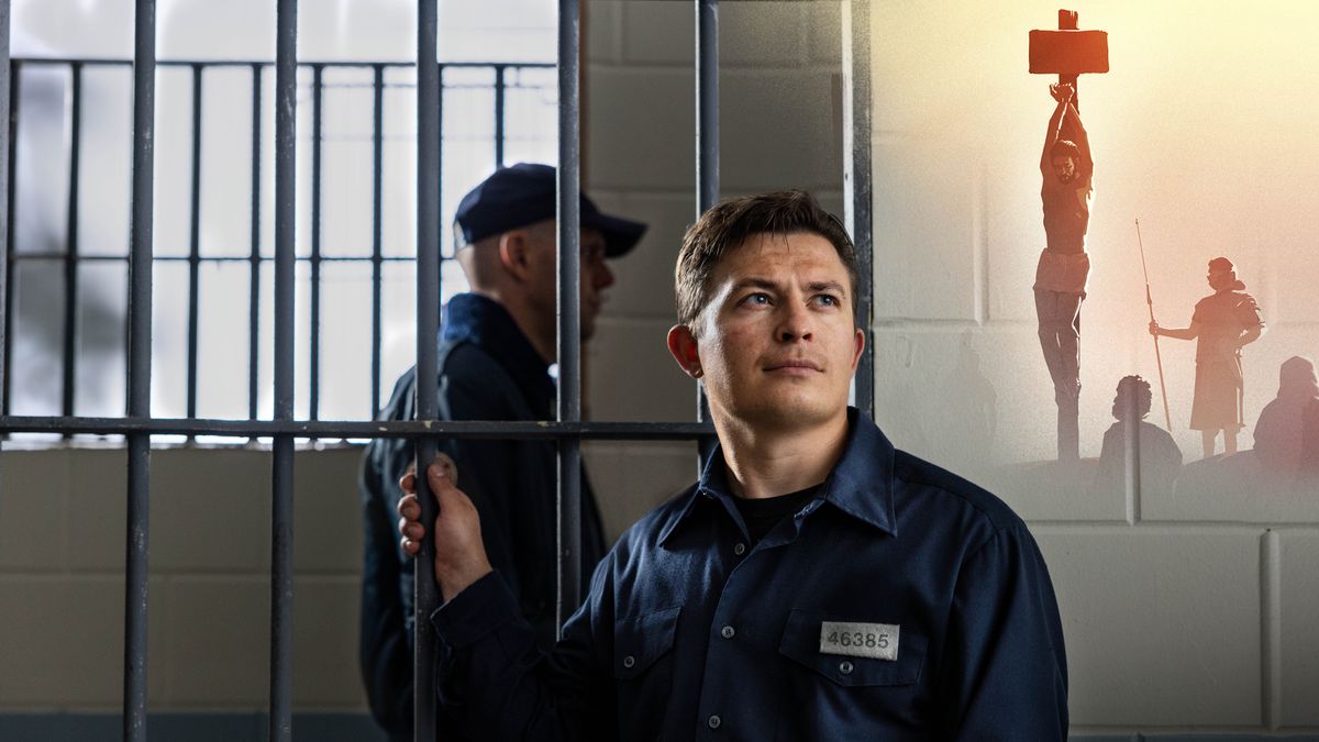 Eene Brooda em Jefenkjnis stalt sikj Jesus aun eenen Liedenspol väa.