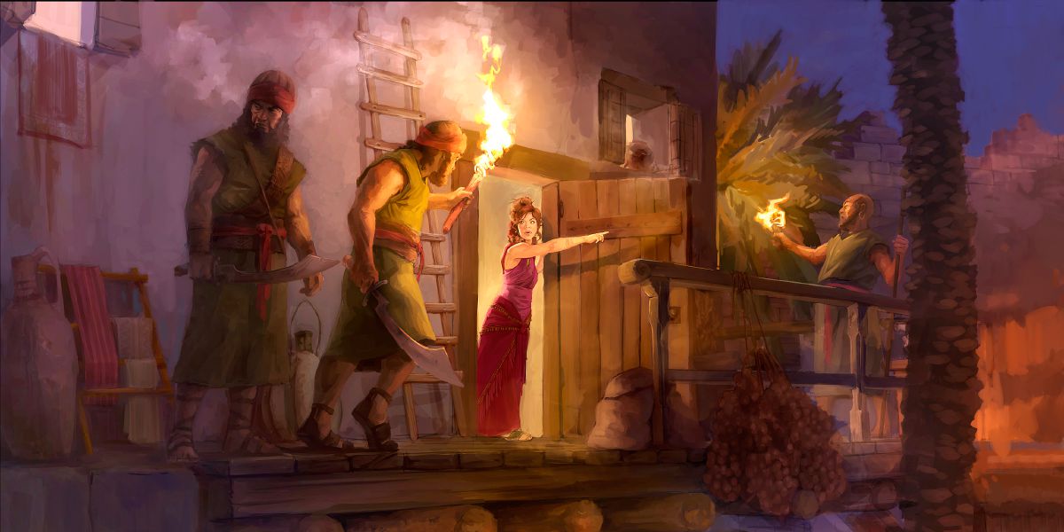 Rahab protectim olketa spae taem hem sendem olketa soldia for go followim nara road