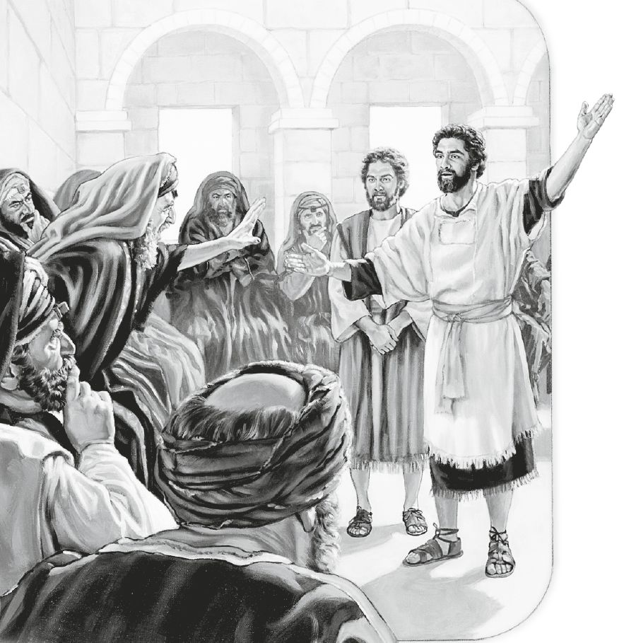 Aposol Peter story witim High Priest Caiaphas and evriwan long Sanhedrin