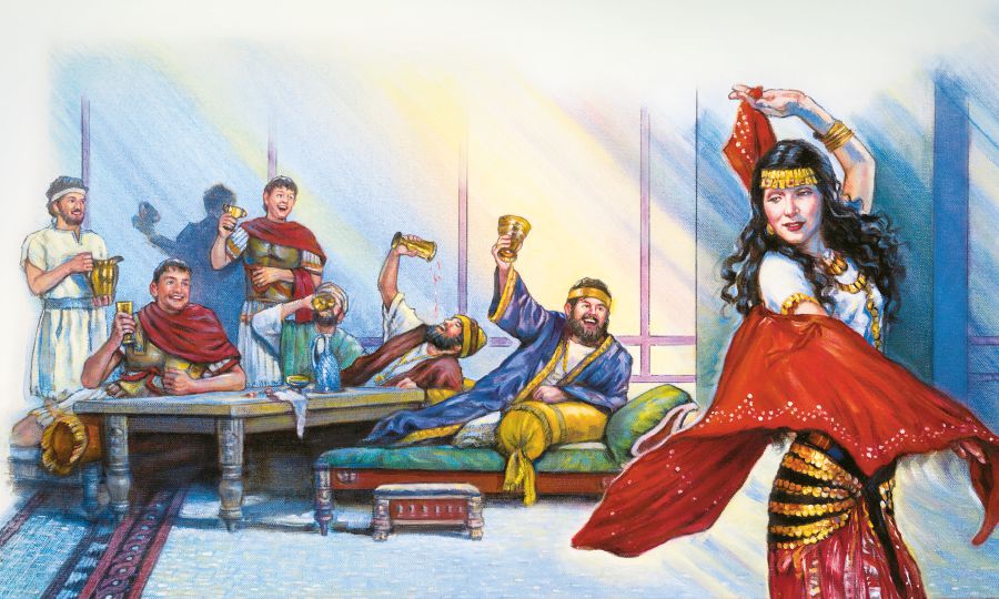 Dota bilong Herodias dance long birthday party bilong King Herod