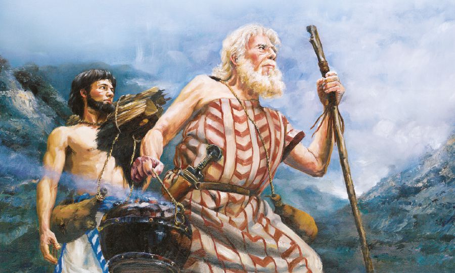 Abraham and Isaac go ap long wanfala maunten