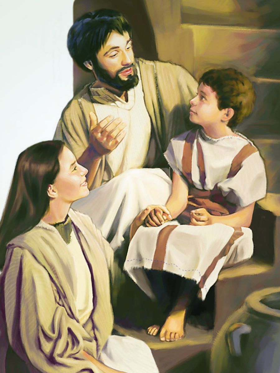 Mary and Joseph story witim Jesus, son bilong tufala