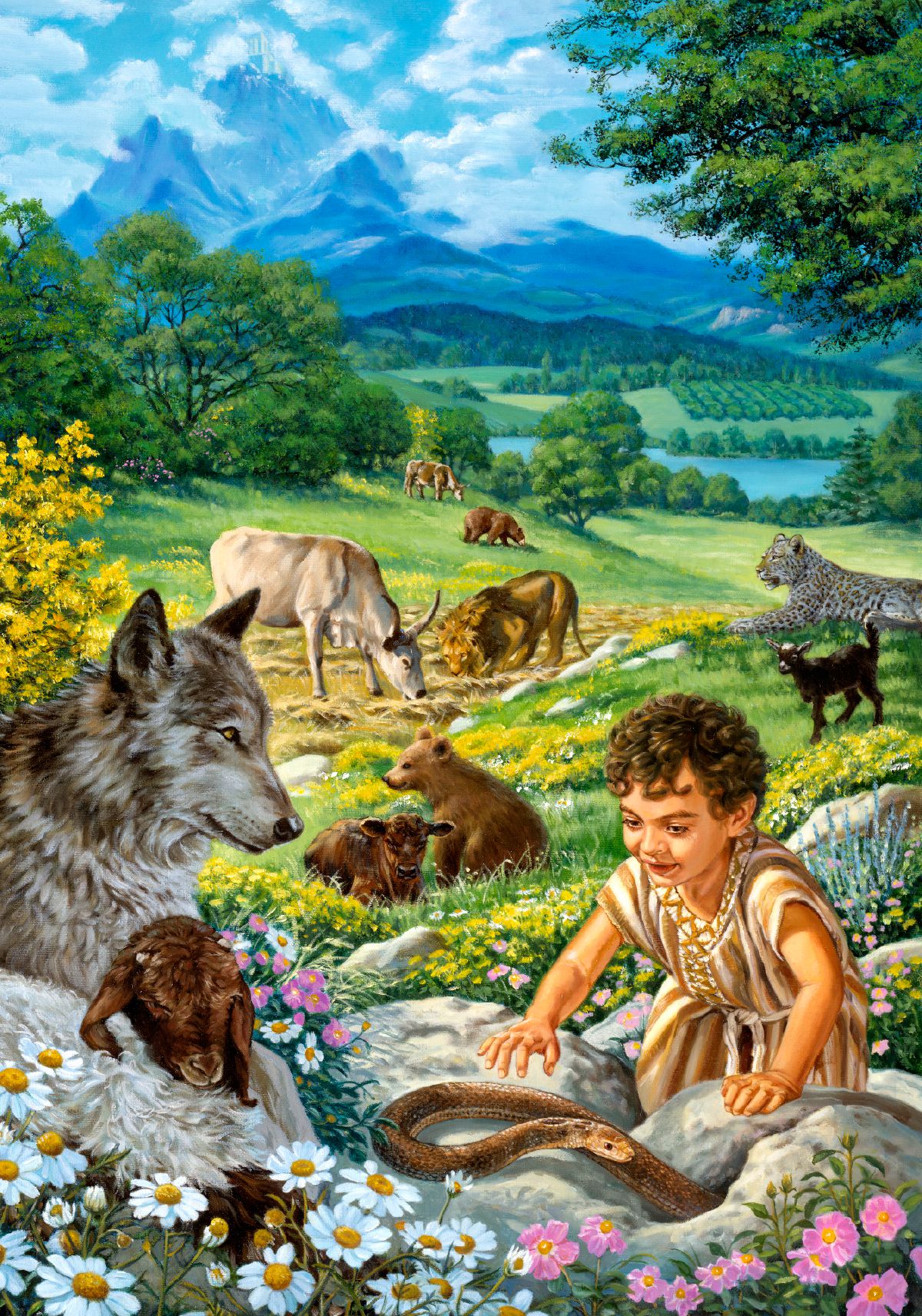 Wanfala boy plei witim olketa animal long Paradaes