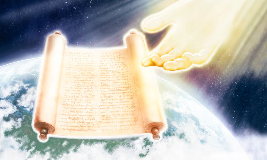 Piksa bilong earth and scroll wea open