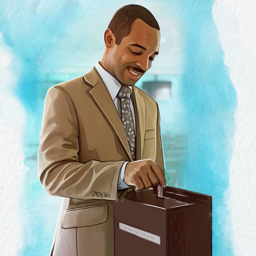 Putim selen insaed contribution box
