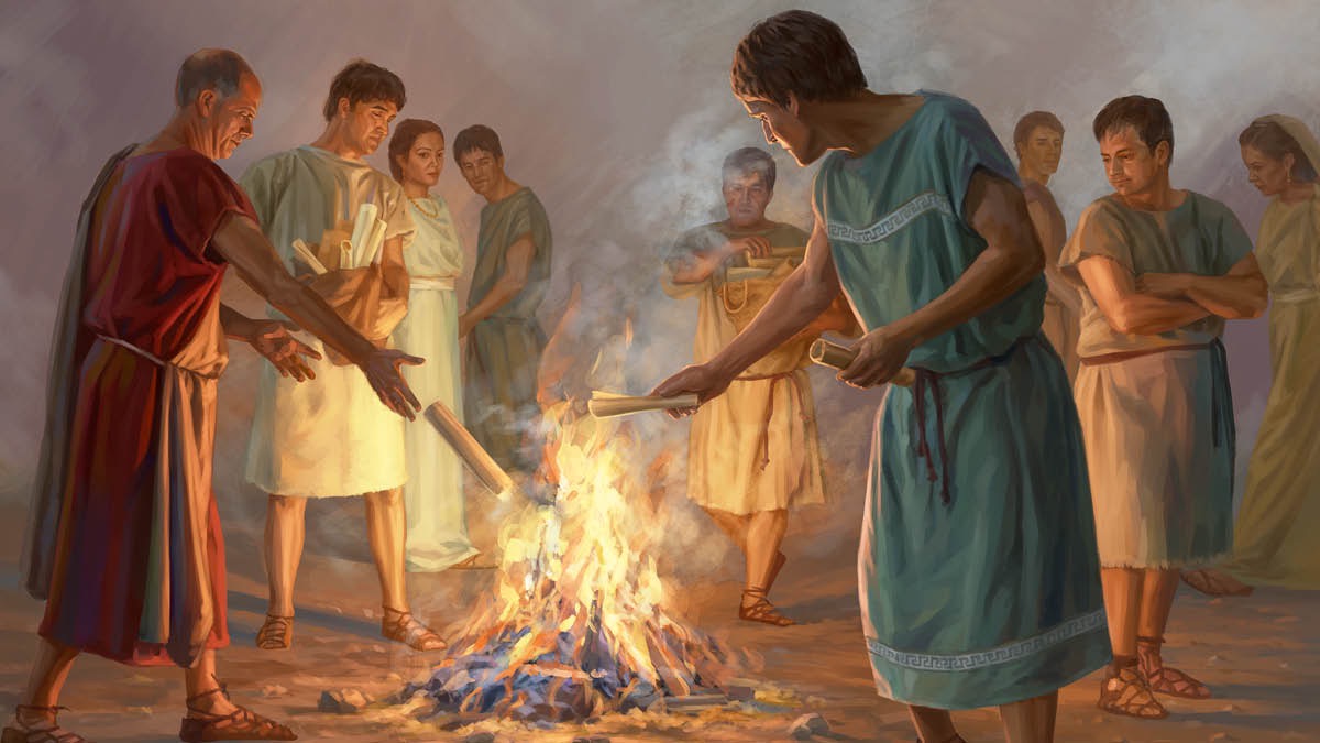Olketa Christian long bifor hipimap olketa buk wea join witim magic and bonem long fire