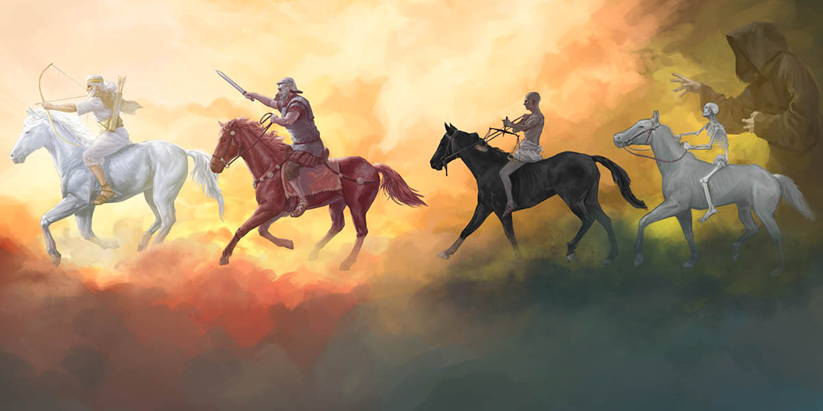 Fofala man wea raedem horse wea buk bilong Revelation storyim, and Grev hem go followim olketa