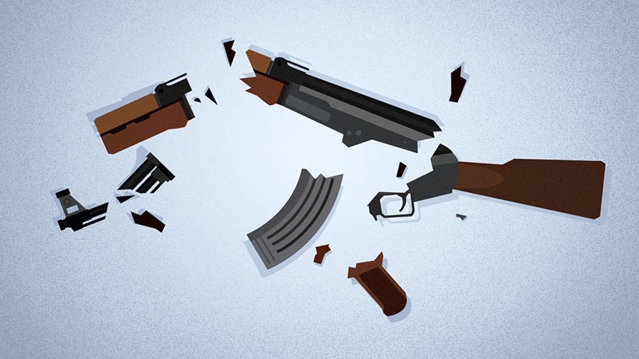 Wanfala rifle wea brek lo pisis