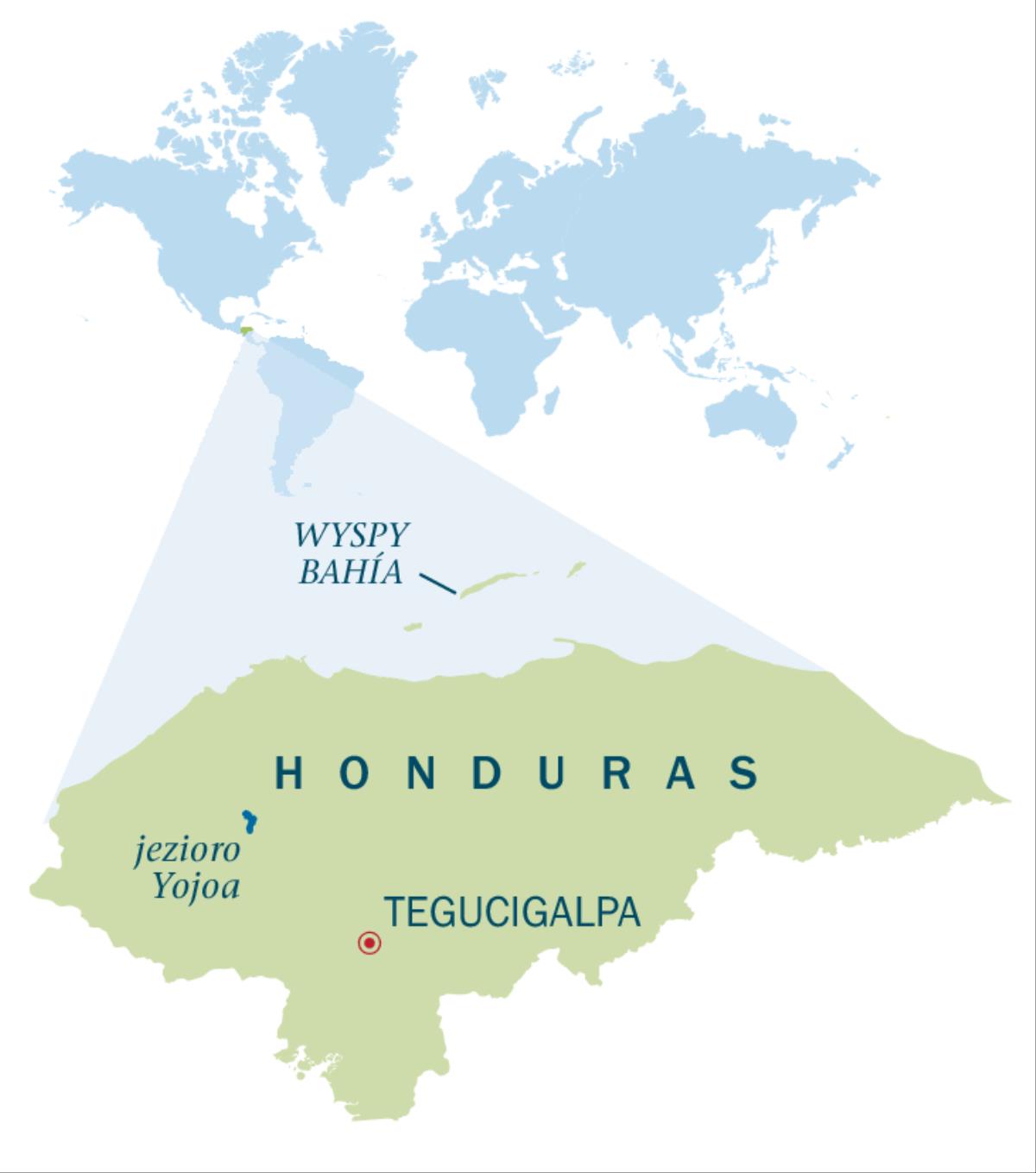 Mapa Hondurasu