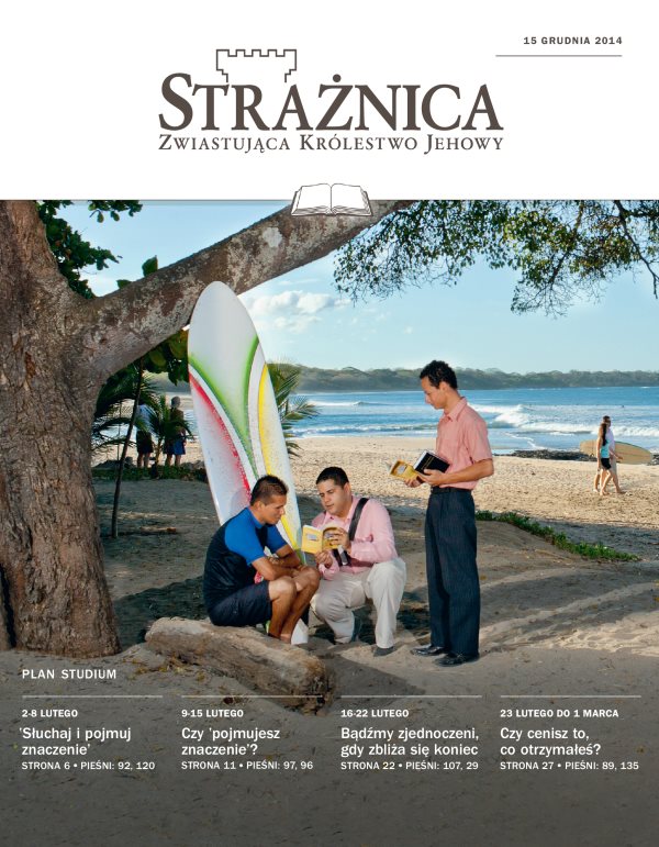 Strona tytułowa Strażnicy z 15 grudnia 2014 — wydanie do studium