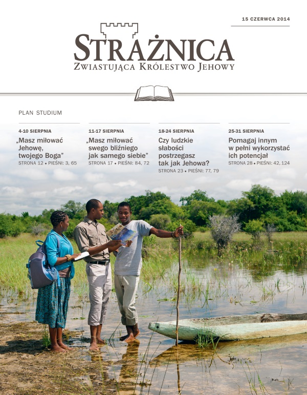 Strona tytułowa Strażnicy z 15 czerwca 2014 — wydanie do studium