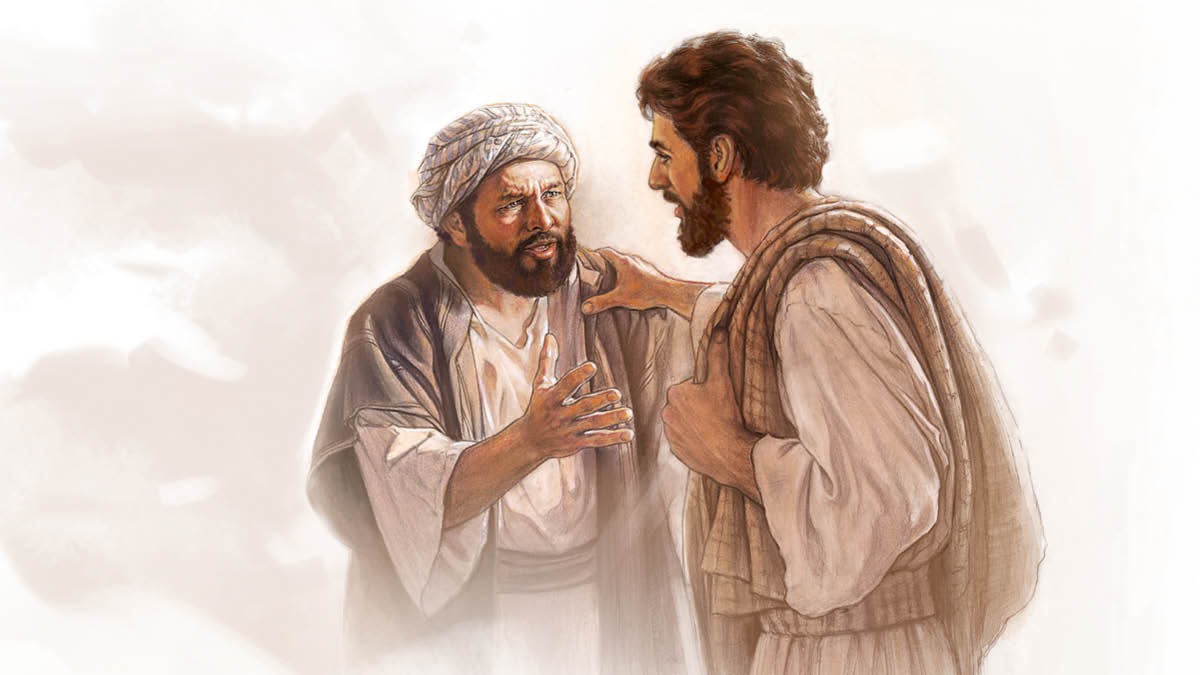 Jezus zadaje jednemu ze swoich uczniów pytanie