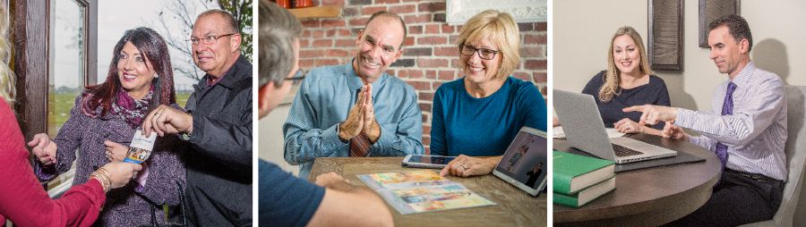 Faye i James Markin; Jerry i Evelyn Markin; Shannan i Steve Markin