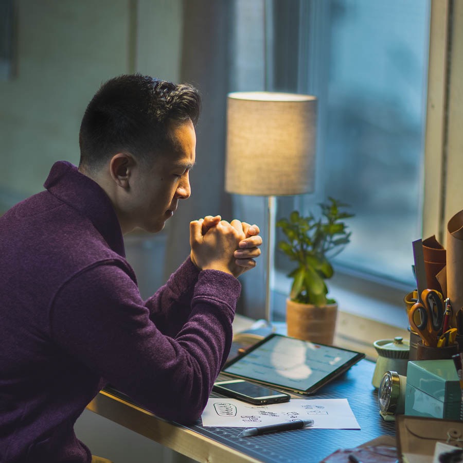 Brat modli się o siły, żeby zrealizować decyzję, którą wcześniej podjął