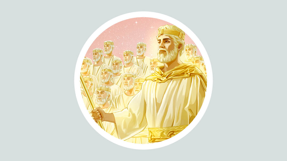 Jezus Chrystus i jego współwładcy w niebie.