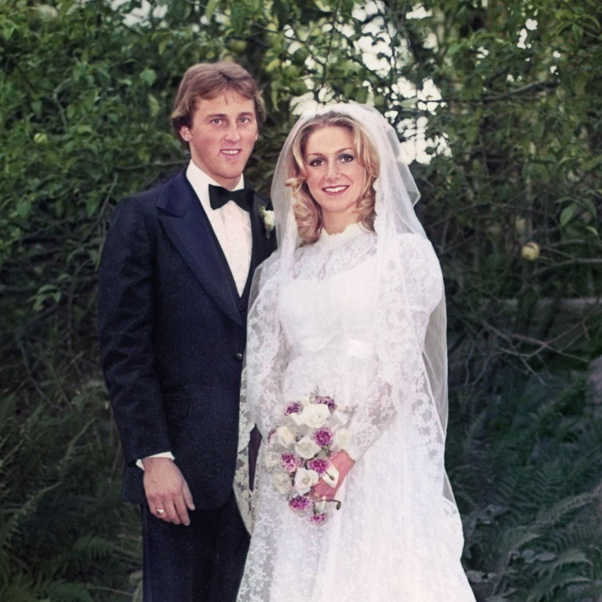 Franco i Debbie w dniu ślubu.