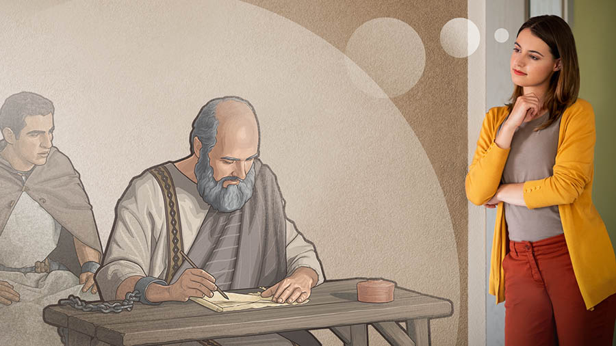 A mesma irmã imagina o que o apóstolo Paulo deve ter sentido ao escrever uma carta enquanto estava preso.