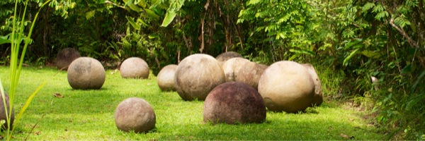 Esferas de pedra antigas na Costa Rica