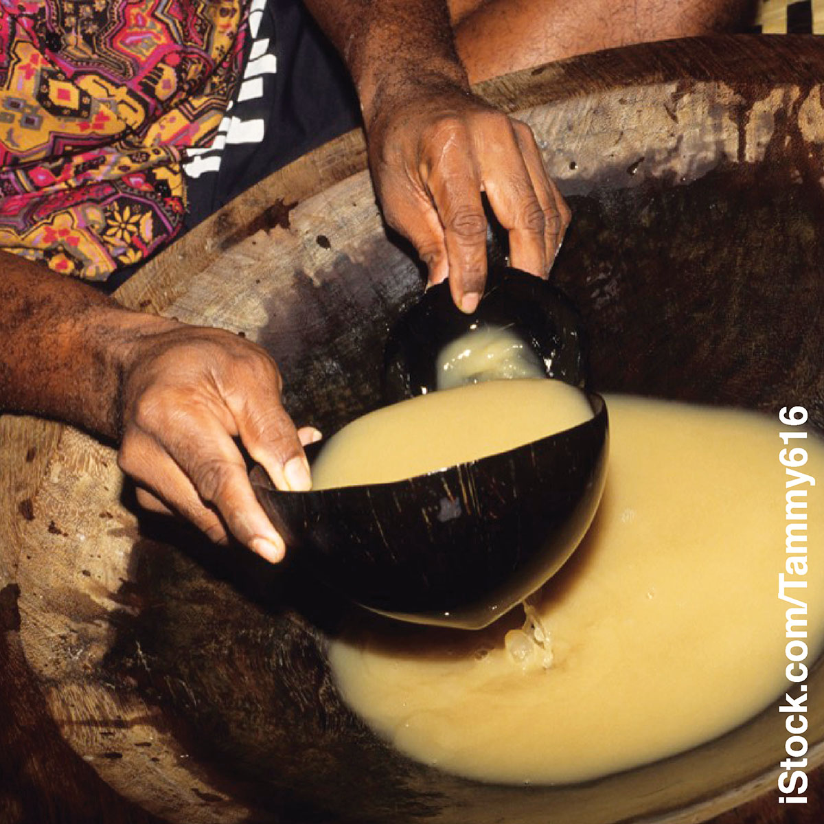 Uma bebida com efeito sedativo chamada kava