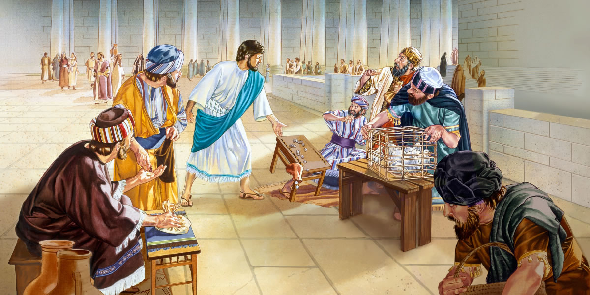 Jesus vira a mesa de um cambista