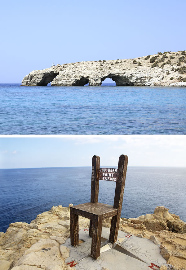 Cabo de Trypití, a ponta mais ao sul da Europa