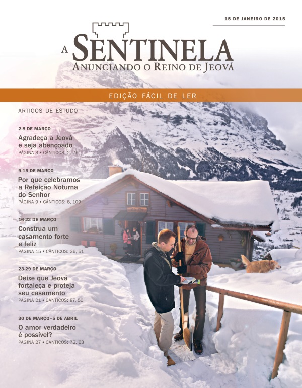 Capa da Edição Fácil de Ler da Sentinela de 15 de janeiro de 2015