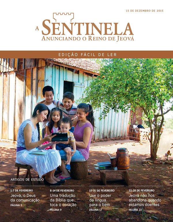 Capa da Edição Fácil de Ler de A Sentinela, 15 de dezembro de 2015