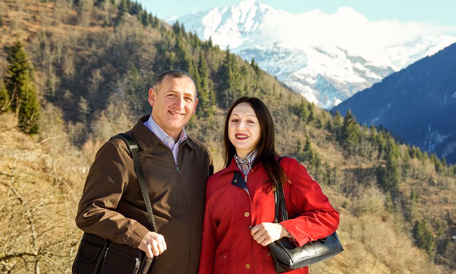 Pepo Devidze e seu marido