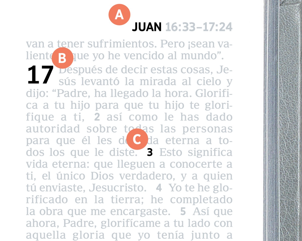 A, B y C letracunaca Bibliapu paginatami rricuchin.