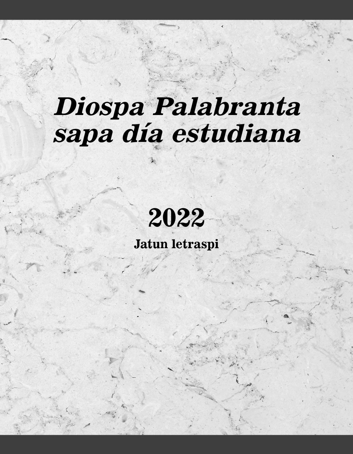 Diospa Palabranta sapa día estudiana 2022