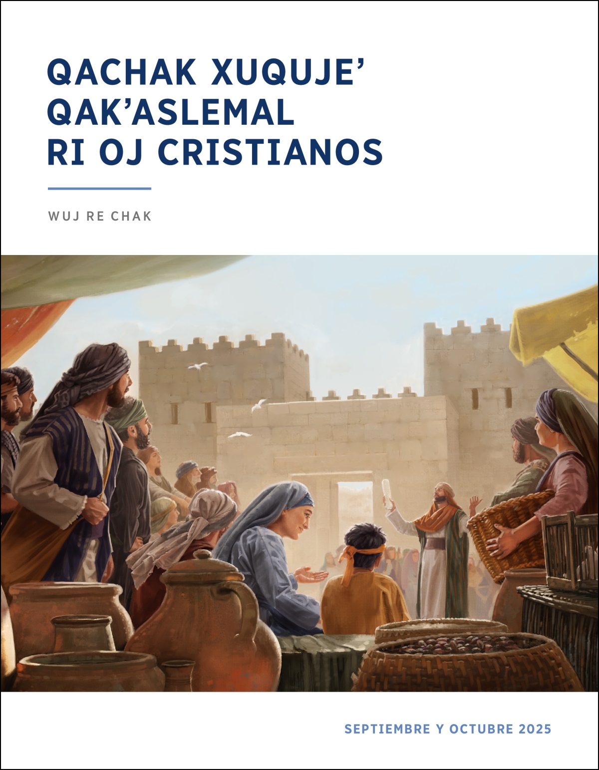 Chunaqaj ri uchiʼ ja re ri tinamit ri israelitas kitatabʼem ri tajin kuya ubʼixik ri sacerdote che rukʼam jun rollo.