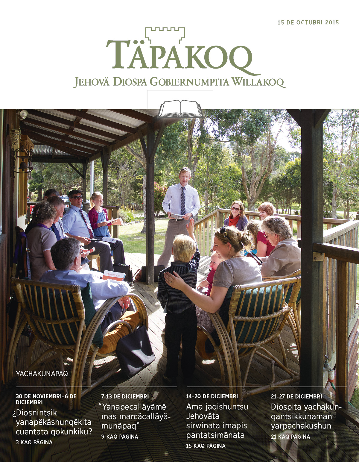 Täpakoq revistapa jana qaran (yachakunapaq), 15 de octubri 2015