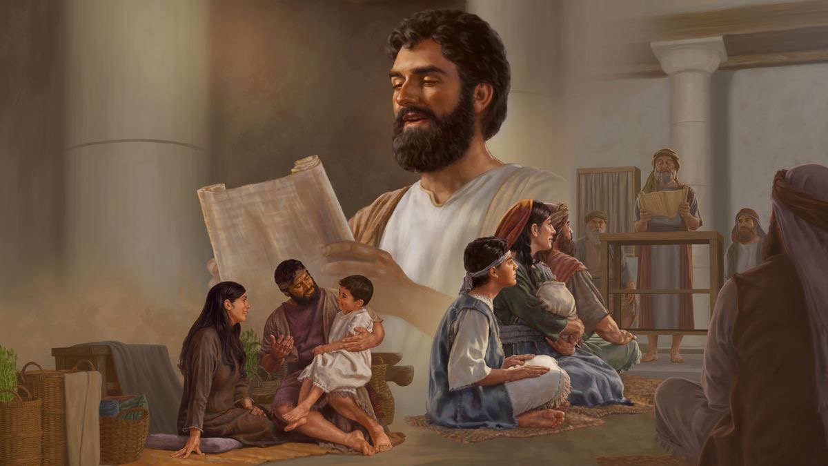Dibüjukuna: 1. Jesusmi wamrallaraq këkar teytankunata wiyëkan. 2. Jesusqa jövinnam y Diosta adorayänan wayichömi familiankunawan këkan. Diospa Palabranta leyiyanqantam llapankuna wiyëkäyan. 3. Jesusqa mayornam y rölluchö qellqarëkaq Diospa Palabrantam leyikan.