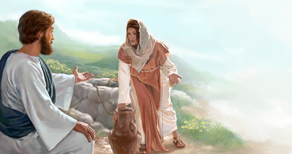 Jesusca yacu pozo ladopimi samaritana huarmihuan parlacun