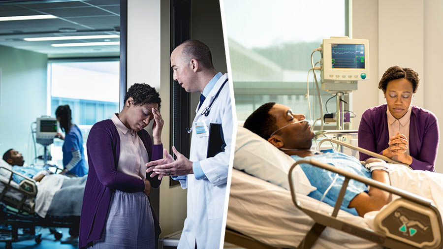 Fotocuna: 1. Shuj hospitalpimi shuj panica paipaj cusa ima ungüita charishcata shuj doctor parlajpi mancharishca uyacun. 2. Qꞌuipaca cai panica Jehová Diostami paipaj cusapaj ladopi mañacun.