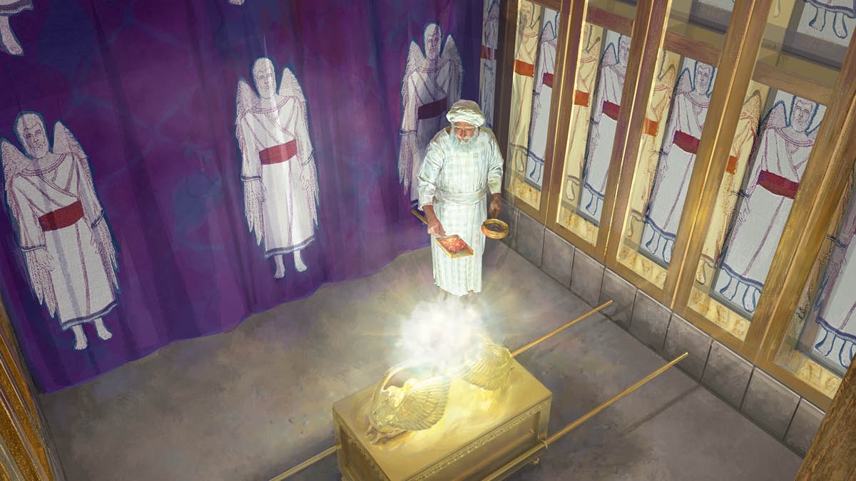 Sacerdotekunapa jefenmi huchankumanta pampachasqa kananku punchawpi Diospa carpanman yaykuchkan, huknin makinpi miski asnaq inciensota aparikuspa, hukninpiñataq nina sansata aparikuspa