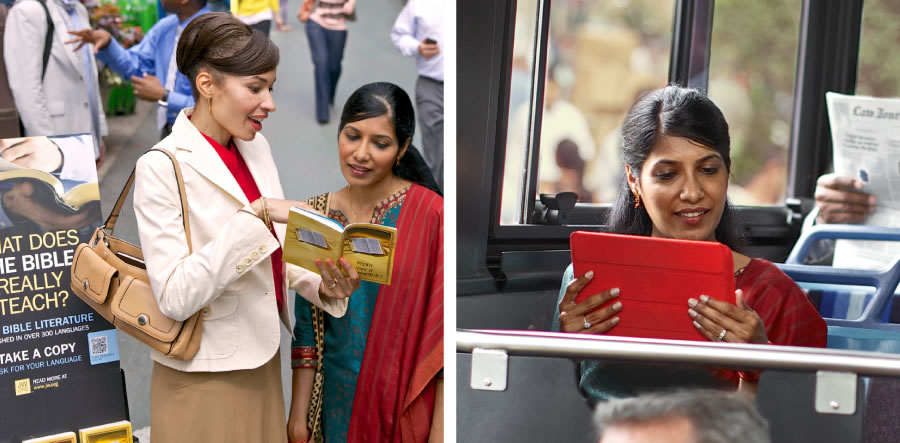 1. Huk cristiana askha runaq kasqanpi huk warmiman predicashan; 2. Chay qhepaman kaq warmillataq aparatonta utilizashan Bibliamanta willaq librota leenanpaq