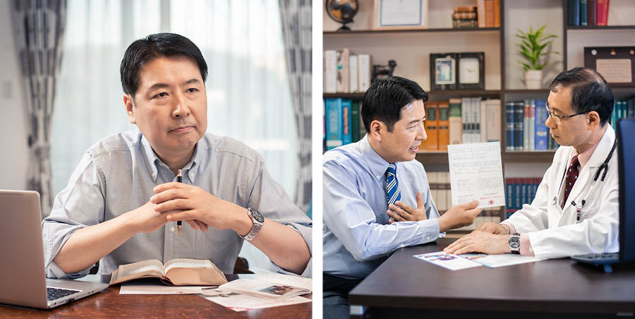 Askha fotokuna: 1. Juj hermanonchis estudiashan Bibliata qelqanchiskunatawan. 2. Hermanonchis doctorwan rimashan, jinaspa juj documentota doctorman jaywashan.