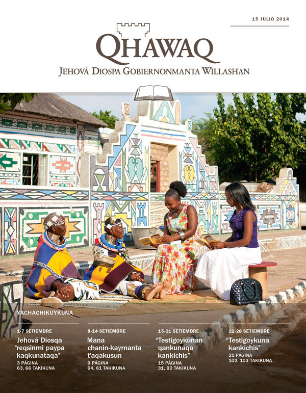 Tapanpi kaq: Qhawaq (huñunakuypi estudianapaq), 15 julio 2014